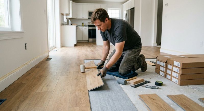 Vinyl Plank Floor Installation